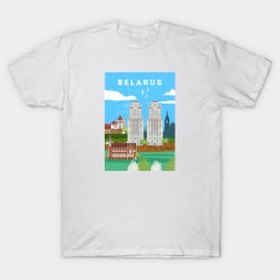 Minsk, Belarus.Retro travel poster T-Shirt